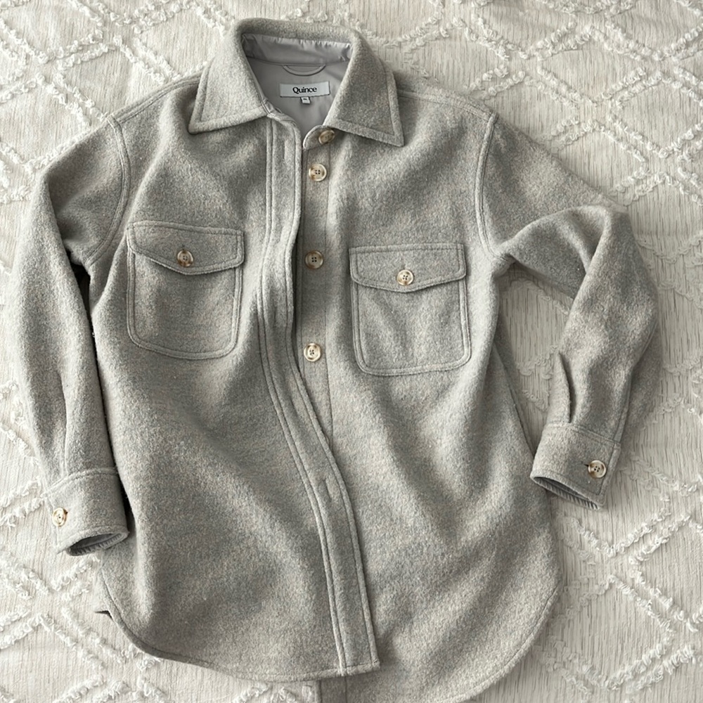 Quince 100% Merino Wool Sweater Jacket